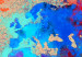 Canvas Earth colours - watercolour world map with colourful continents 128974 additionalThumb 5