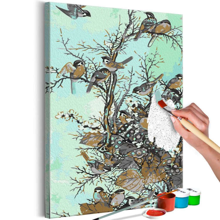 Paint by Number Kit Little Sparrows 138674 additionalImage 3