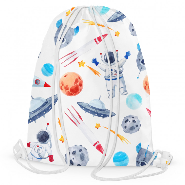 Backpack Space travel - astronaut, planets, stars and UFOs, design for children 147374