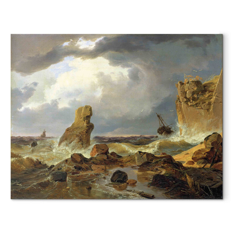 Canvas Surf on a Rocky Coast 153874