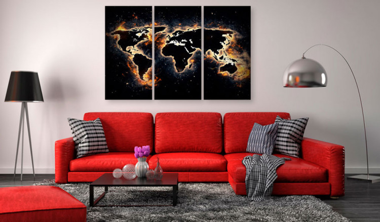Cork Pinboard Flames of the World [Cork Map] 94774 additionalImage 3
