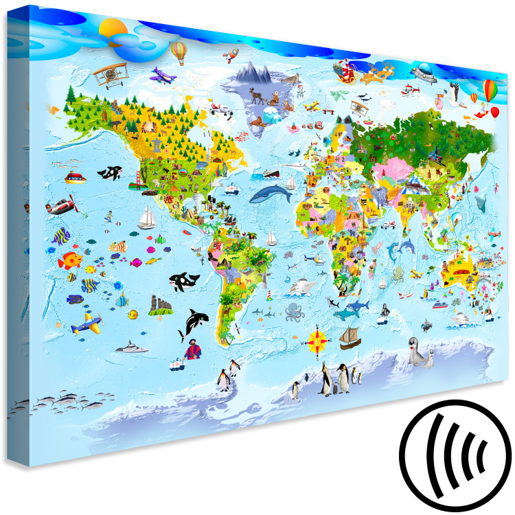 Canvas Children's Map: Colourful Travels 97574 additionalImage 6