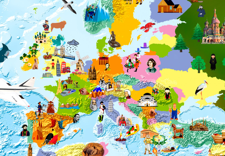 Canvas Children's Map: Colourful Travels 97574 additionalImage 5