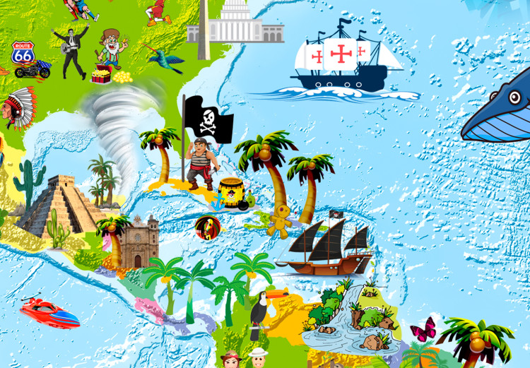 Canvas Children's Map: Colourful Travels 97574 additionalImage 4