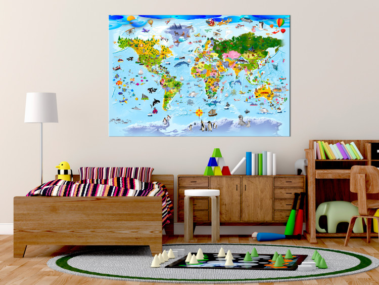 Canvas Children's Map: Colourful Travels 97574 additionalImage 3
