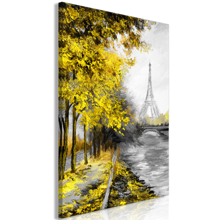 Canvas Paris Channel (1 Part) Vertical Yellow 123084 additionalImage 2