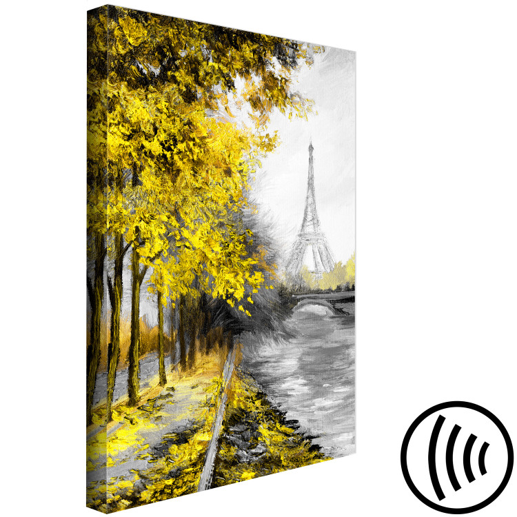Canvas Paris Channel (1 Part) Vertical Yellow 123084 additionalImage 6
