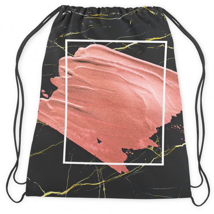 Backpack Pearl pink - an abstract composition on black marble background 147384 additionalImage 2