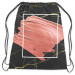 Backpack Pearl pink - an abstract composition on black marble background 147384 additionalThumb 2