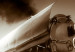 Canvas Train in the Whirlwind of Speed (1-part) - Vehicle in Sepia and Smoke 116394 additionalThumb 5