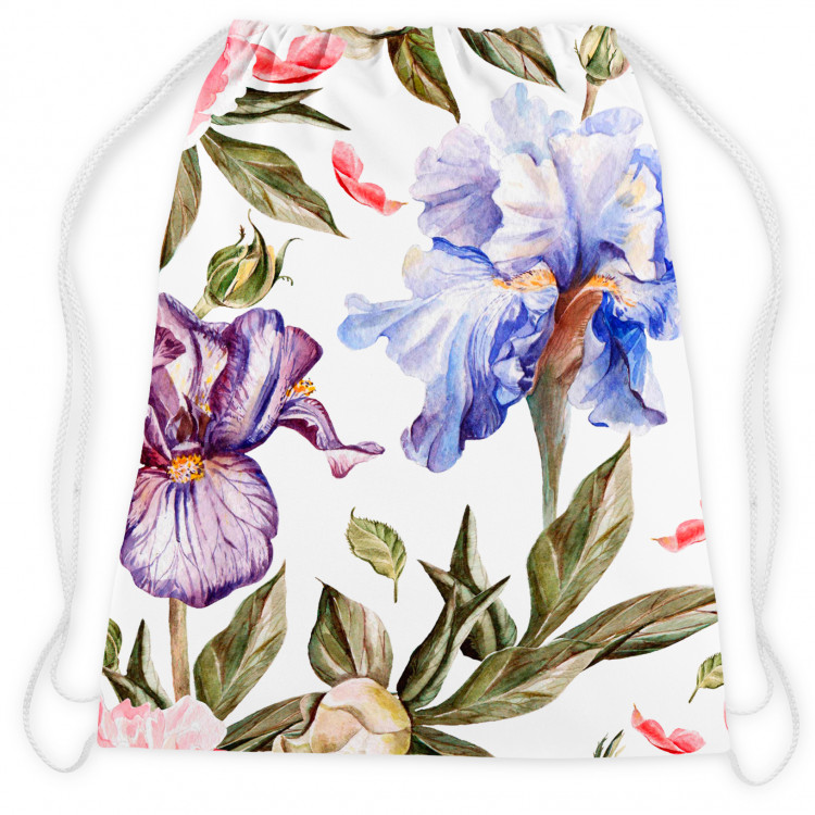 Backpack Morning among the irises - a plant composition in cottagecore style 147394 additionalImage 2