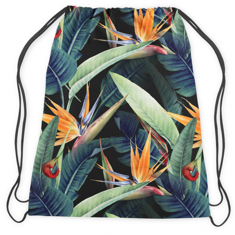 Backpack Floral composition - motife in white and blue shades 147494 additionalImage 2
