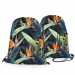 Backpack Floral composition - motife in white and blue shades 147494 additionalThumb 3