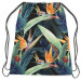 Backpack Floral composition - motife in white and blue shades 147494 additionalThumb 2