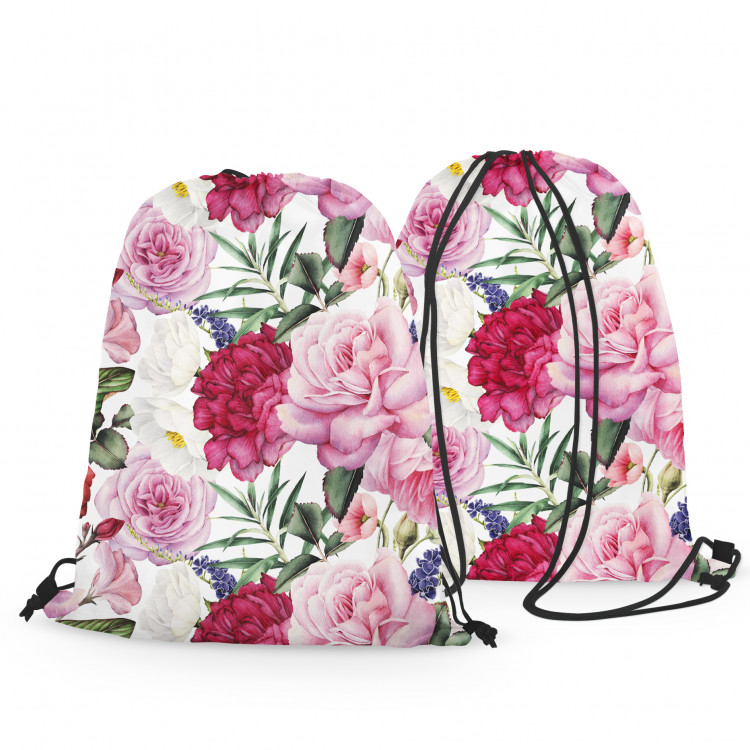 Backpack Spring perfume - peony and rose flowers in Provencal style 147594 additionalImage 3