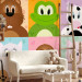 Wall Mural Cheerful Animals - Various colorful animals: cat, pig for children 61205 additionalThumb 6