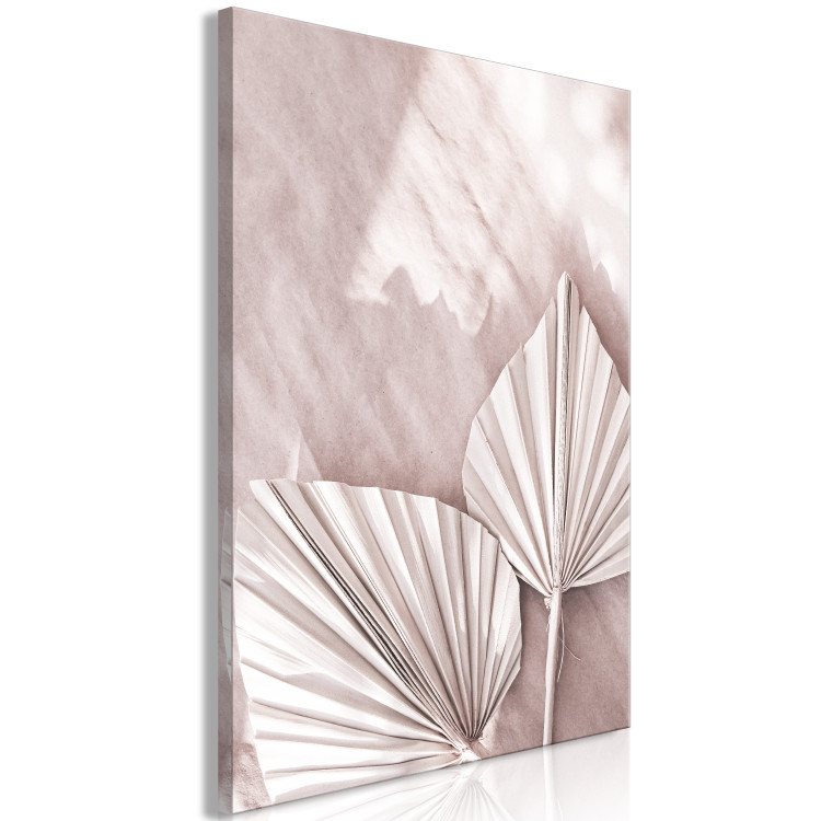 Canvas Paper leaves - Scandi Boho style composition on a light background 136515 additionalImage 2