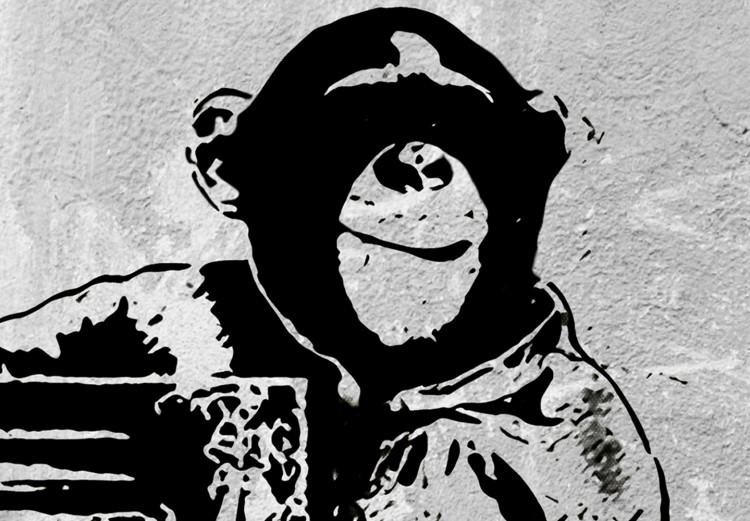 Canvas Banksy: Monkey with Frame 106525 additionalImage 5