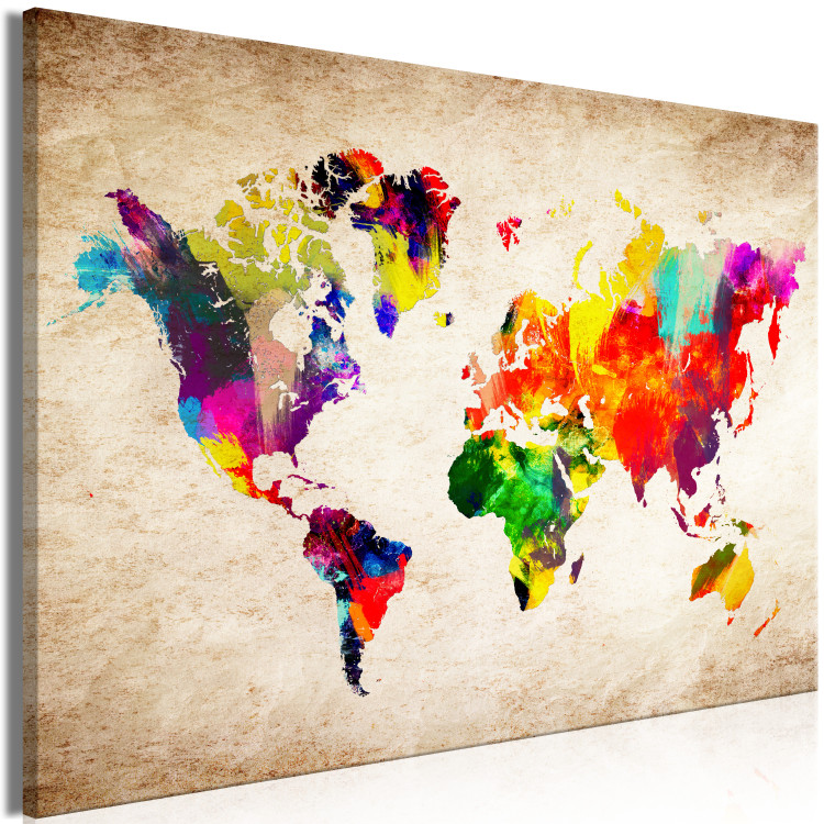 Large Canvas World Map: Abstract Fantasy [Large Format] 128625 additionalImage 2