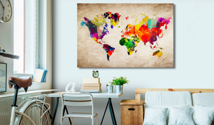 Large Canvas World Map: Abstract Fantasy [Large Format] 128625 additionalImage 5