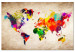 Large Canvas World Map: Abstract Fantasy [Large Format] 128625