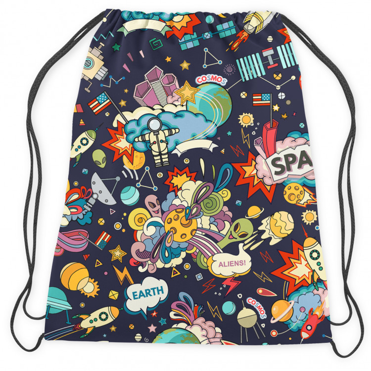 Backpack Cosmic adventure - composition with rockets, planets and astronauts 147625 additionalImage 2
