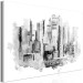 Canvas Monochrome Architecture - Cityscape Painted With Watercolor 149835 additionalThumb 2