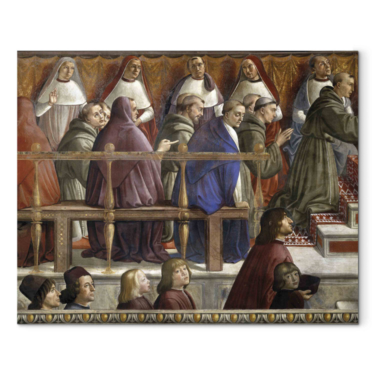 Canvas Confirmation of St.Francis of Assisi's Rules of the Order by Pope Honorius III 154235