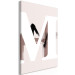 Canvas White, capital letter M - black and grey elements on beige background 127845 additionalThumb 2