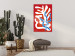 Canvas Fabling cactuses - abstract, minimalistic botanical motif 135645 additionalThumb 3
