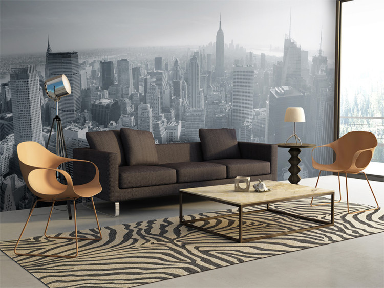 Wall Mural New York City skyline in black and white 61545