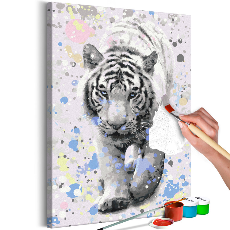 Paint by Number Kit White Tiger  128355 additionalImage 3