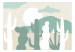 Wall Mural Desert Cacti - Minimalist Landscape in the Color of Sand and Green 145255 additionalThumb 1