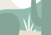 Wall Mural Desert Cacti - Minimalist Landscape in the Color of Sand and Green 145255 additionalThumb 7