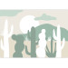 Wall Mural Desert Cacti - Minimalist Landscape in the Color of Sand and Green 145255 additionalThumb 3