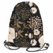 Backpack Floral elegance - composition with floral motif on a dark background 147355