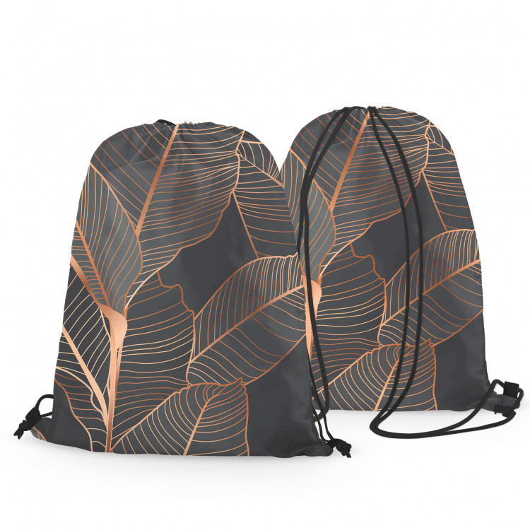 Backpack Chocolate ficus - a botanical glamour composition in shades of brown 147455 additionalImage 3