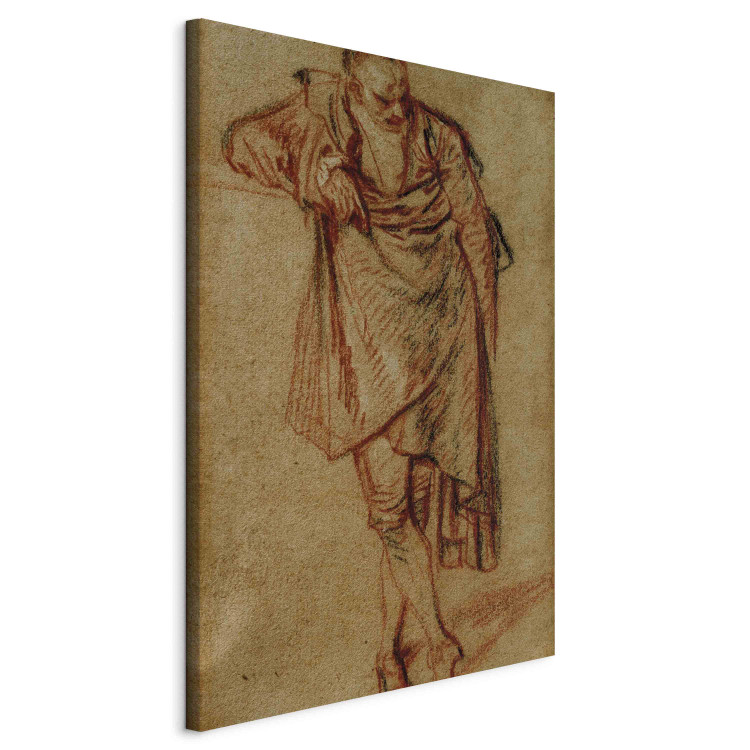 Canvas Man standing, leaning on a pedestal 154355 additionalImage 2
