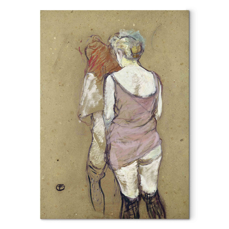 Canvas Two Semi-Nude Women at the Maison de la Rue des Moulins 157255