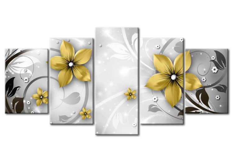Canvas Amber flowers 50055