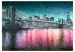 Wall Mural Painted New York - Nighttime Architecture against the Background of the Brooklyn Bridge 61655 additionalThumb 1