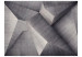 Wall Mural Grey abstraction - geometric concrete blocks in 3D illusion space 97655 additionalThumb 1