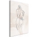 Canvas Standing in the Sun - Linear Abstract Act of a Female Figure 146165 additionalThumb 2