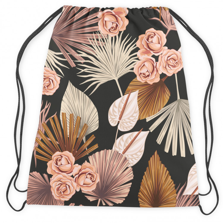 Backpack Elegant bouquet - red flowers and foliage in white and brown 147565 additionalImage 2