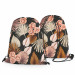 Backpack Elegant bouquet - red flowers and foliage in white and brown 147565 additionalThumb 3