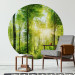 Round wallpaper Forest in the Sunshine - Lush Deciduous Trees in the Morning 149165 additionalThumb 2