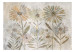 Wall Mural Flower family - floral motif with retro style flowers and texture 135775 additionalThumb 1