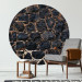 Round wallpaper Dark Wall - Stone Composition in Graphite and Black Tones 149175 additionalThumb 2