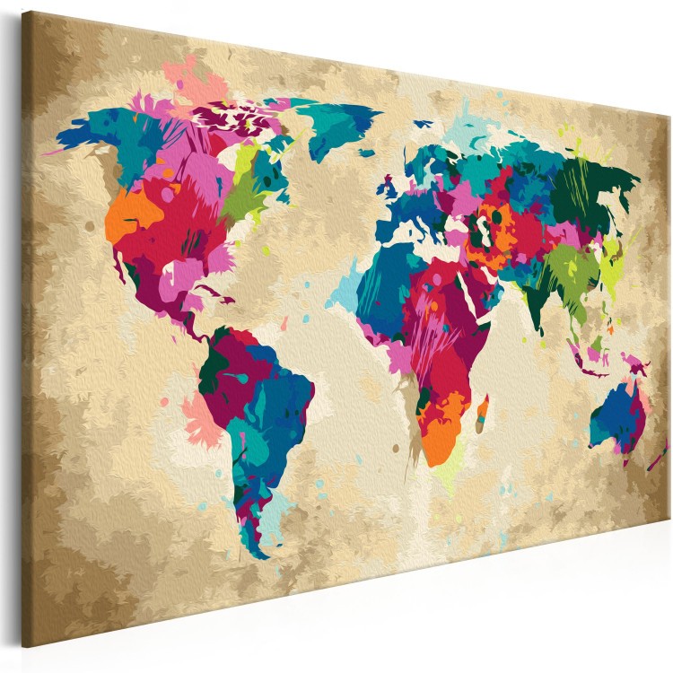 Paint by Number Kit World Map (Colourful) 107485 additionalImage 5