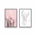 Gallery wall A deer and a tulip 129685 additionalThumb 1